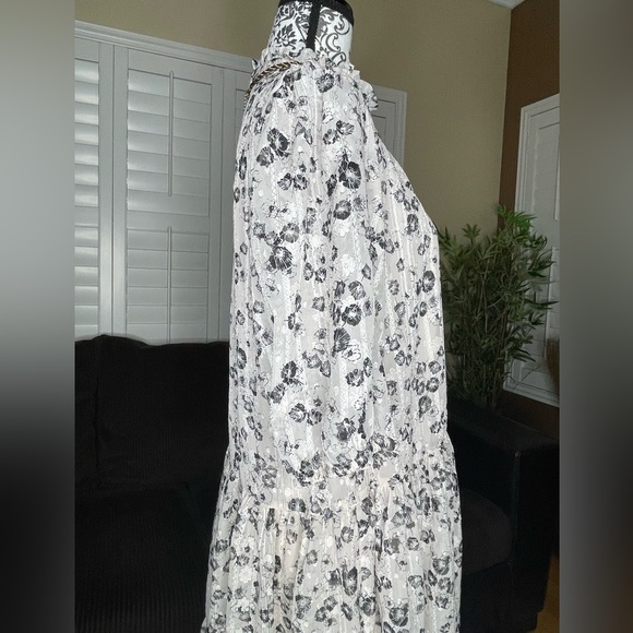 Maison Tara Puff 3/4 Sleeve Dress Size 14 - Picture 3 of 14